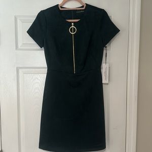 Calvin Klein, Green Suede Dress, Size 4